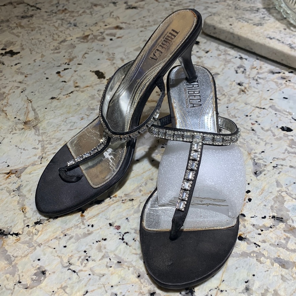 Tribeca Thong Kitten Heels